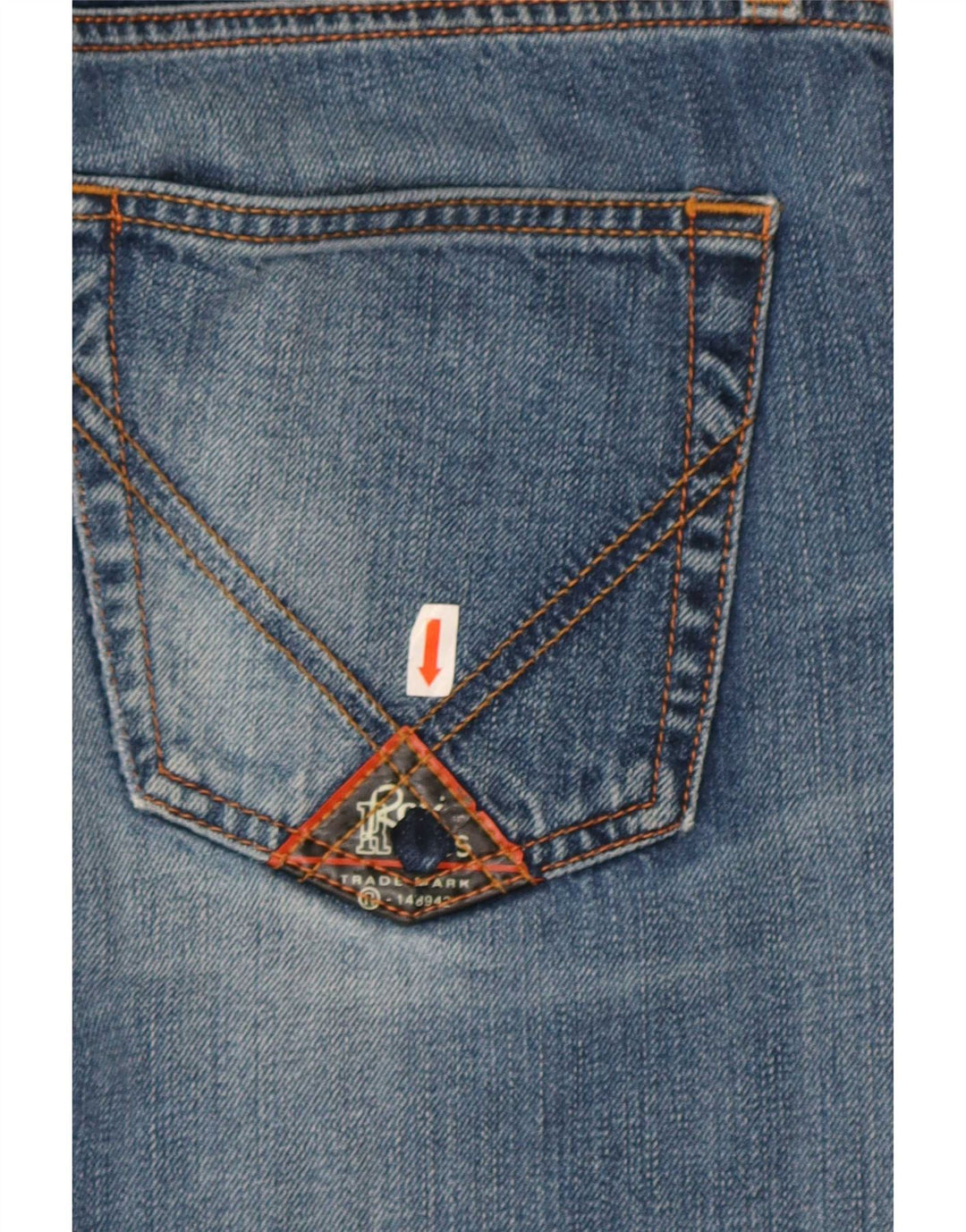 Roy Rogers Herren Slim Jeans IT 47 Medium W33 L33 Blaue Baumwolle