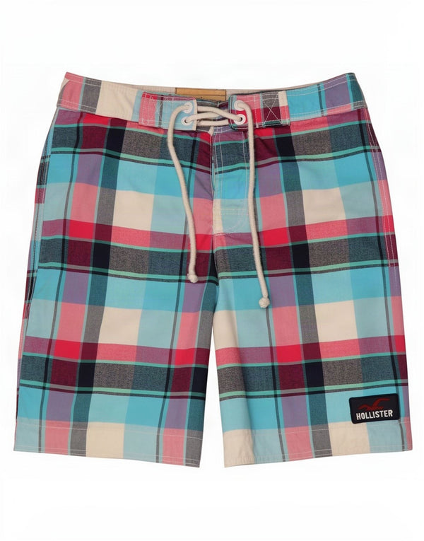 Hollister Regular Badeshorts til mænd Medium Flerfarvet Plaid Beach
