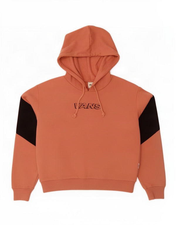 Felpa con cappuccio grafica corta da donna Vans UK 10 Small Pink Colourblock