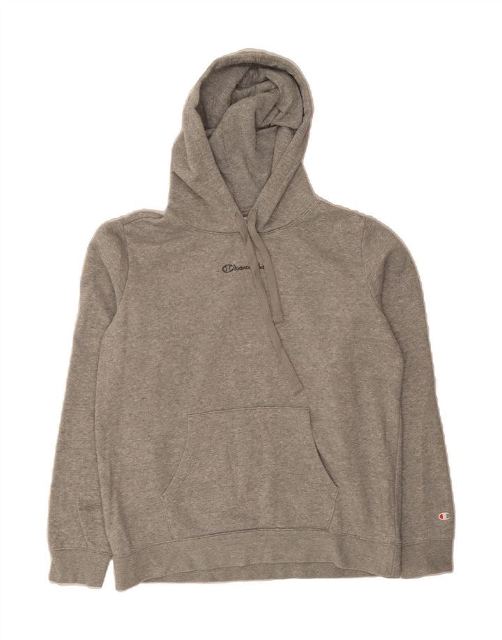 CHAMPION Womens Hoodie Jumper UK 16 Large Grey Cotton Vintage Champion and Second-Hand Champion from Messina Hembry 