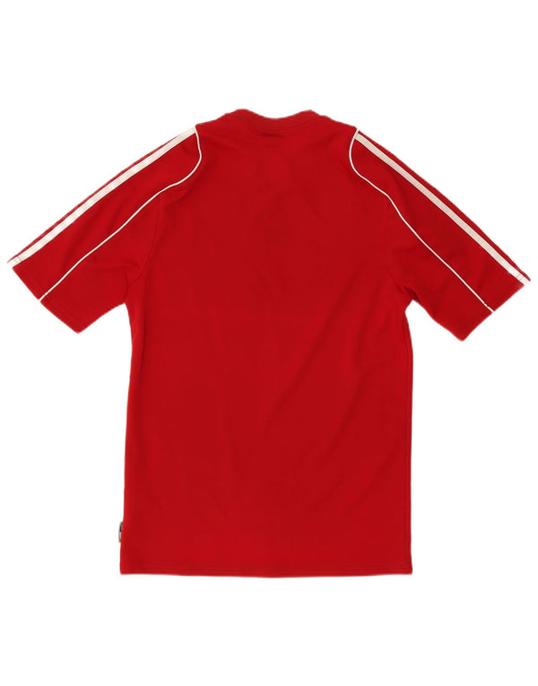 Adidas Herren Climalite T-Shirt Top Small Rot Polyester