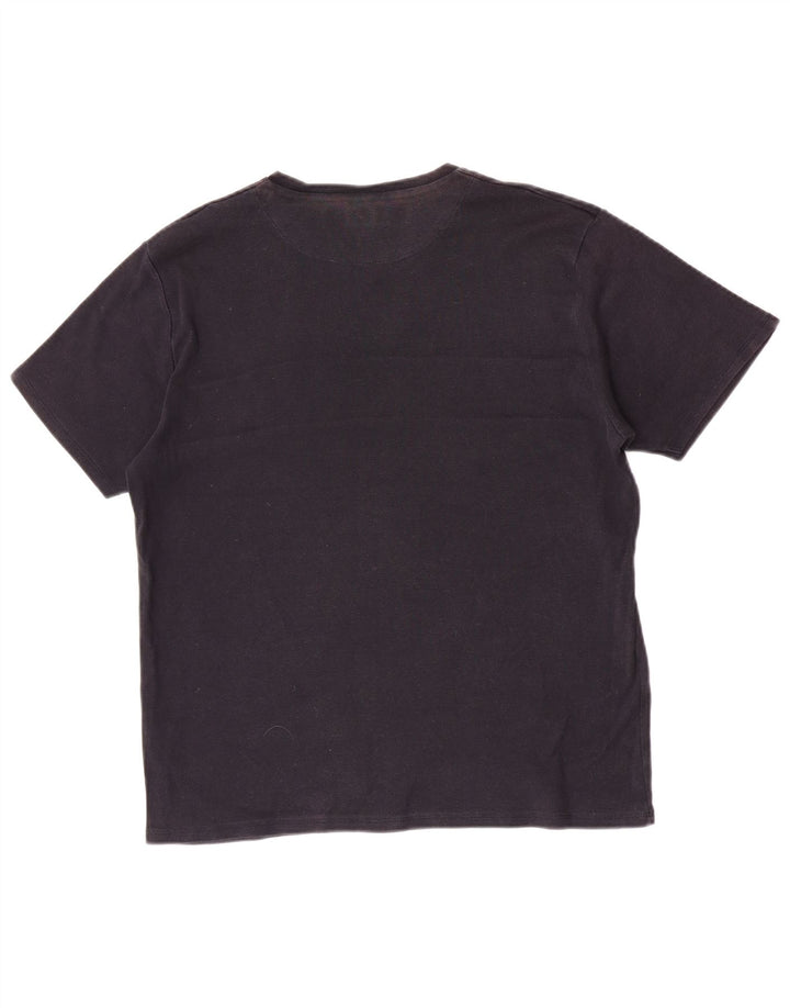 French Connection Womens Short Sleeve T-Shirt Top Large Navy Blue