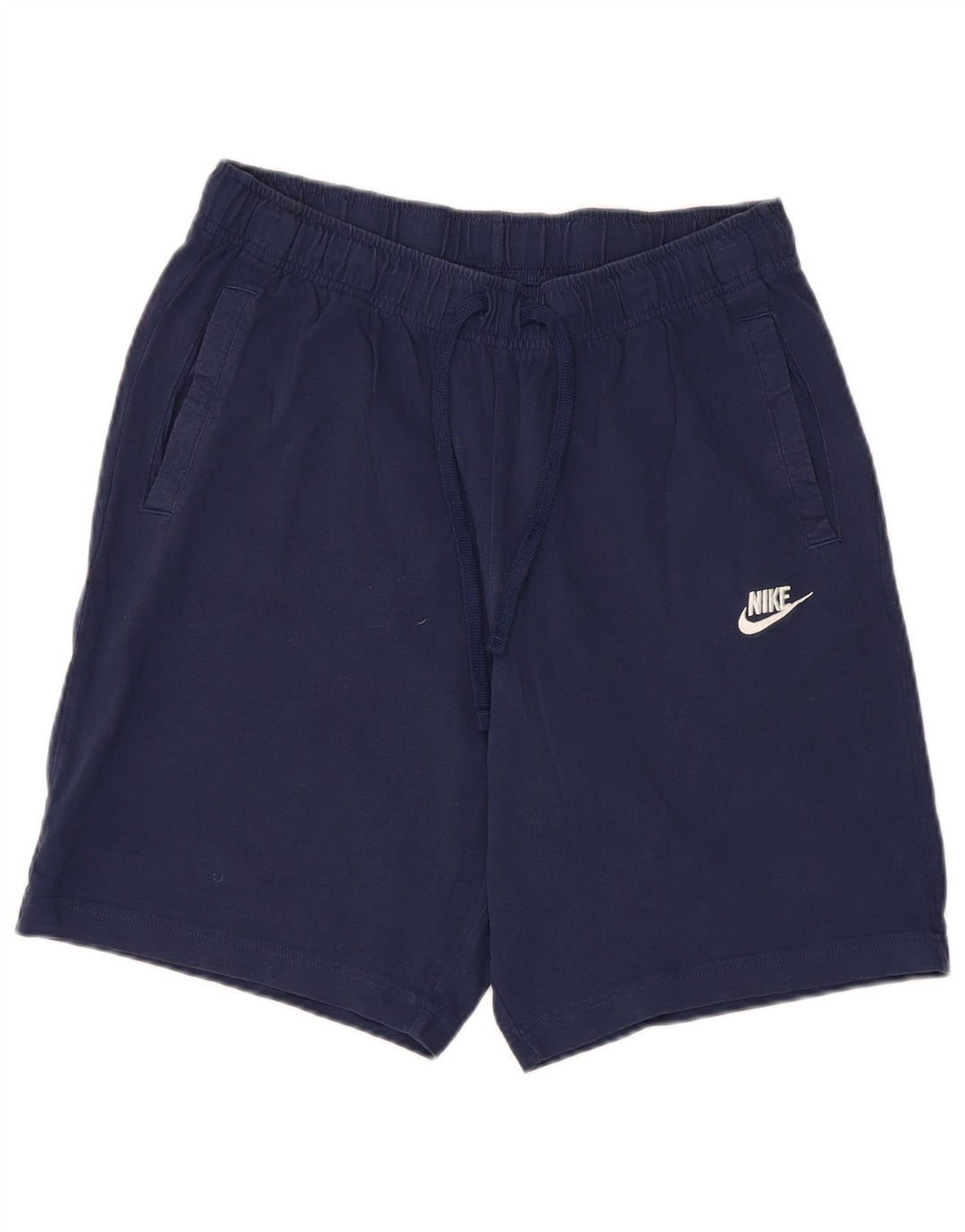 Nike Herren-Sportshorts aus mittelblauer Baumwolle in Marineblau