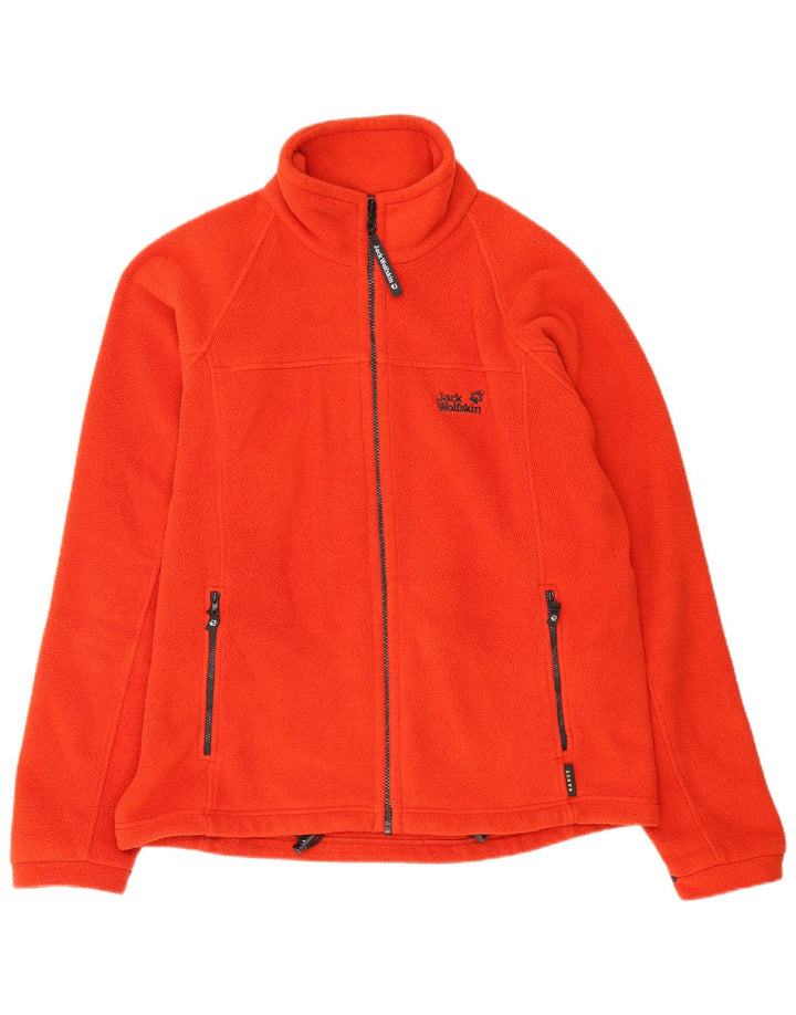 Jack Wolfskin Mens Graphic Liner Fleece Jacket UK 42 XL Red Polyester