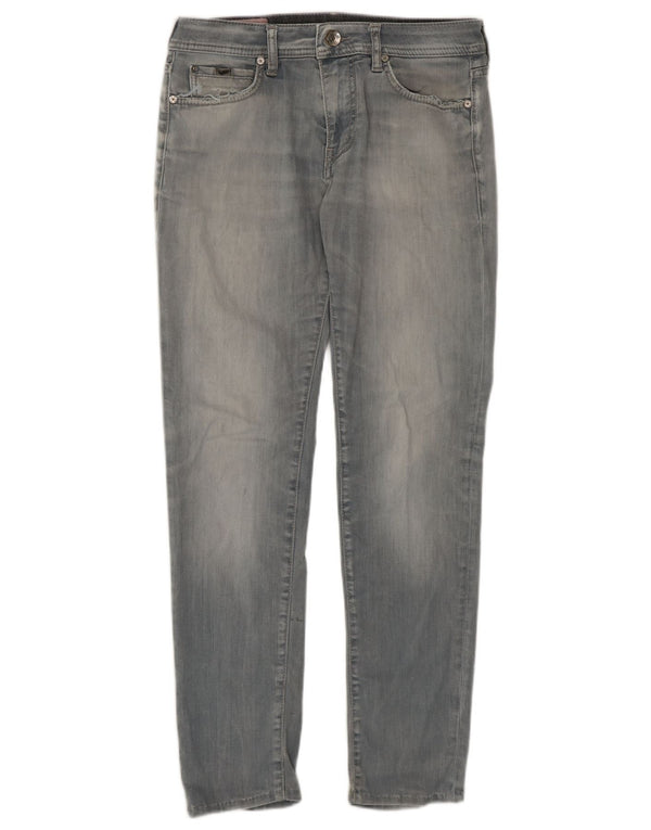 Gas Womens Slim Jeans W32 L29 Grey Cotton