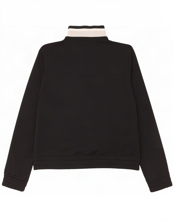 Veste de survêtement Nike pour femme UK 14 Polyester color block noir moyen