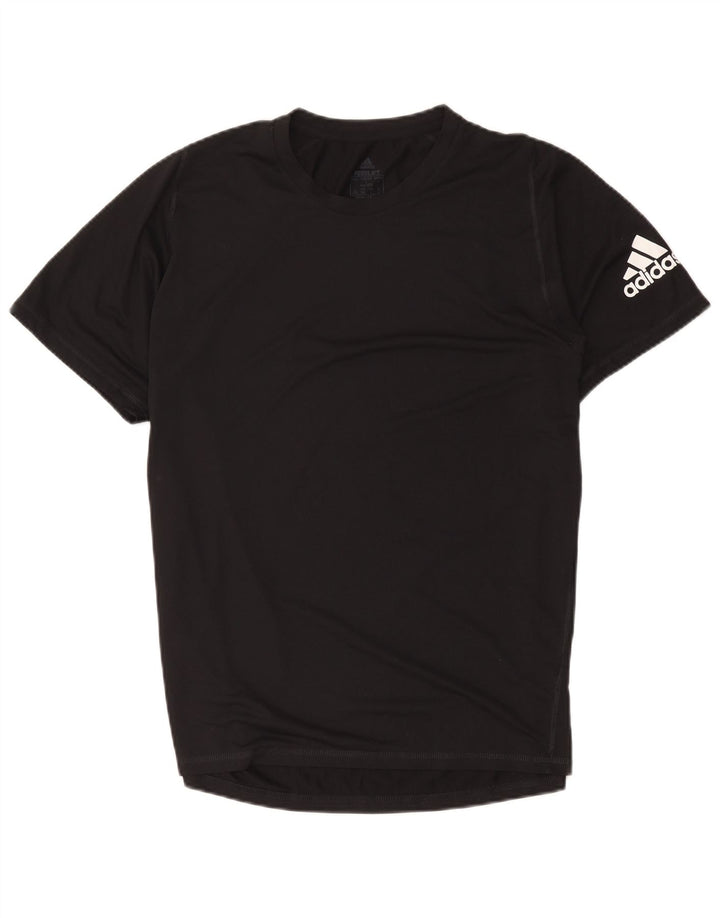 Adidas Grafisk T-shirt top til mænd, stor sort polyester