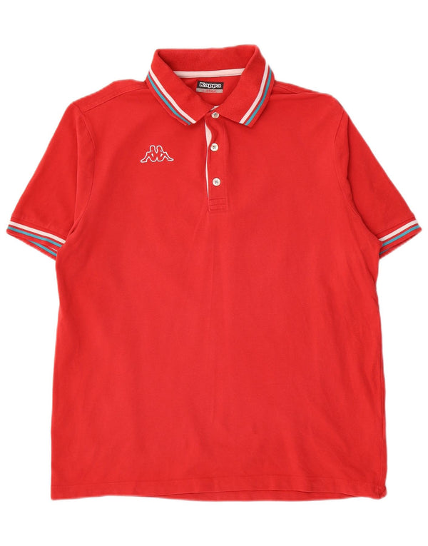 Kappa herre poloshirt stor rødstribet bomuld