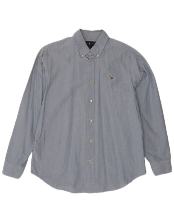 Ralph Lauren Boys Shirt 15-16 Years Blue Cotton
