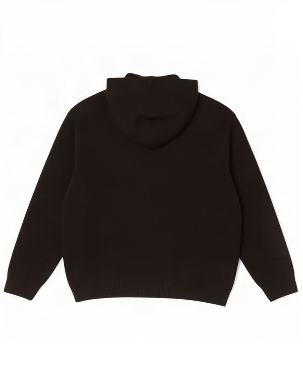 Мужской джемпер с капюшоном Zara, средний черный из вискозы