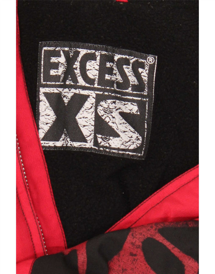 Jaqueta bomber gráfica masculina Excess XS UK 42 XL poliéster vermelho