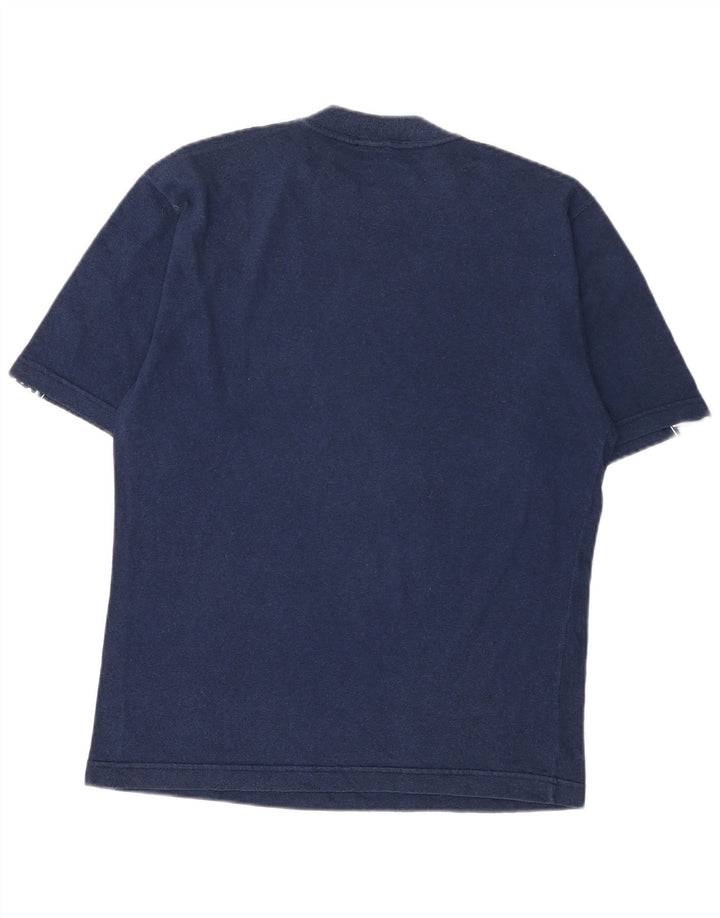 T-shirt grafica ASICS da uomo, top in cotone color block medio blu navy