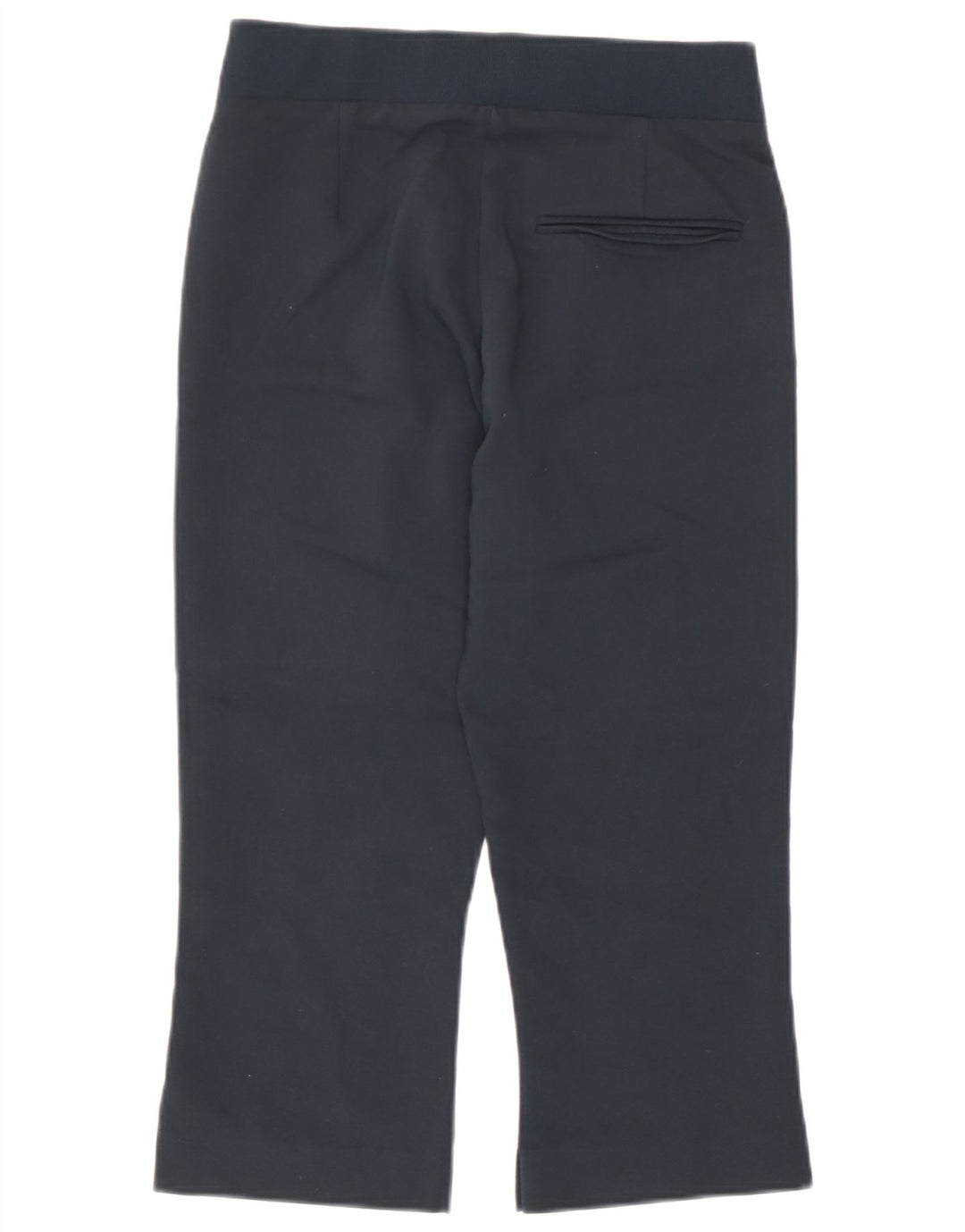 Zara Womens Capri Trousers Small W26 L19 Navy Blue Viscose