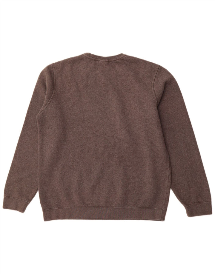 NIKE Sweatshirt til mænd, stor grå bomuld