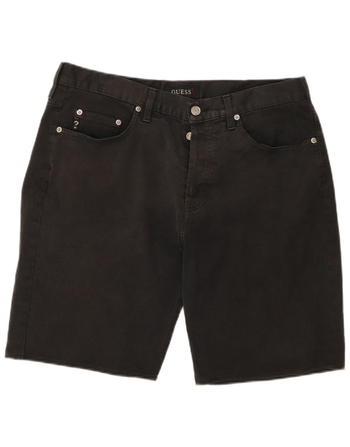 Pantaloncini di jeans da uomo Guess W34 grandi neri