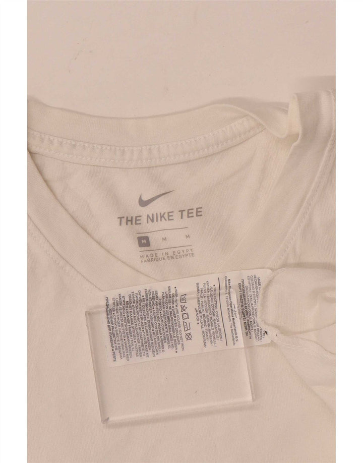 Nike T-shirt top mellem mænd, hvid bomuld
