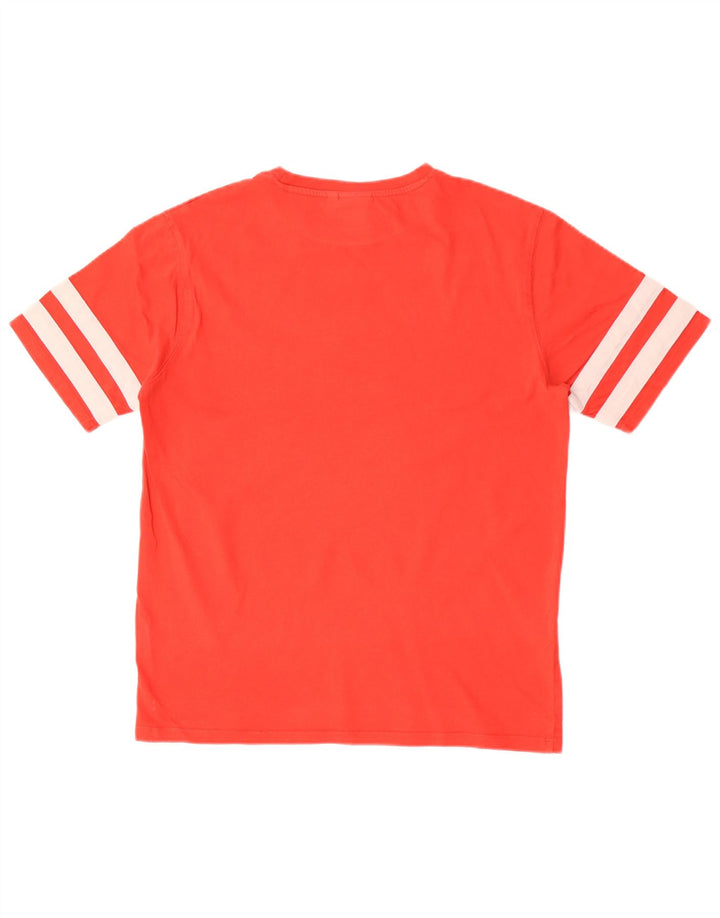 Ellesse Herren-T-Shirt mit Grafik, Größe S, rote Baumwolle