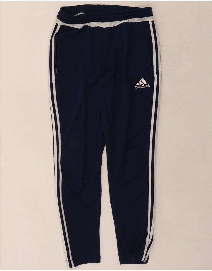 Adidas Mens Climacool Tracksuit Trousers Medium Navy Blue Polyester