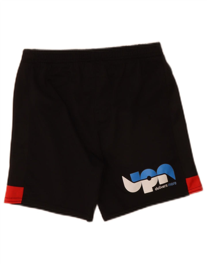 Umbro Boys Graphic Sport Shorts 7-8 Years Small Black Colourblock Polyester