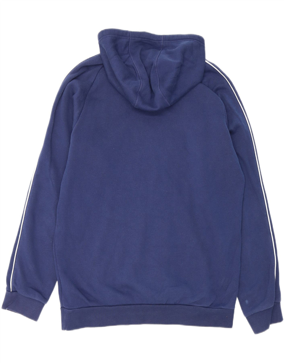 ADIDAS Mens Hoodie Jumper Large Blue Cotton Vintage Adidas and Second-Hand Adidas from Messina Hembry 