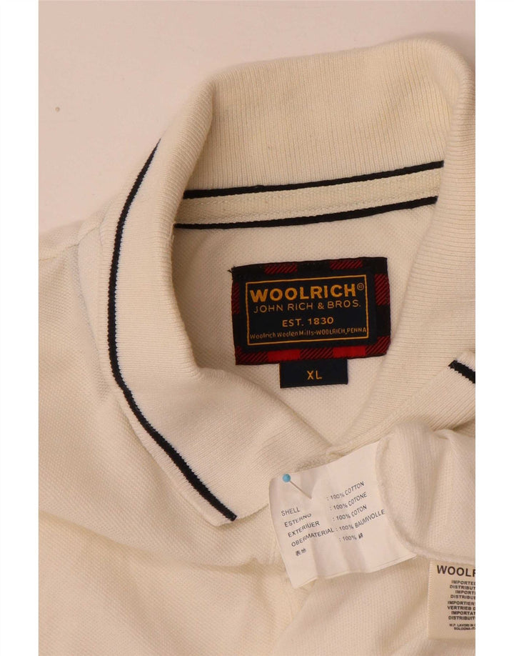 Woolrich Polo Homme XL Blanc Coton