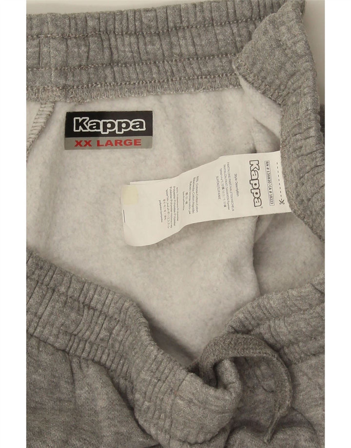 Kappa Mens Tracksuit Trousers 2XL  Grey Flecked Cotton