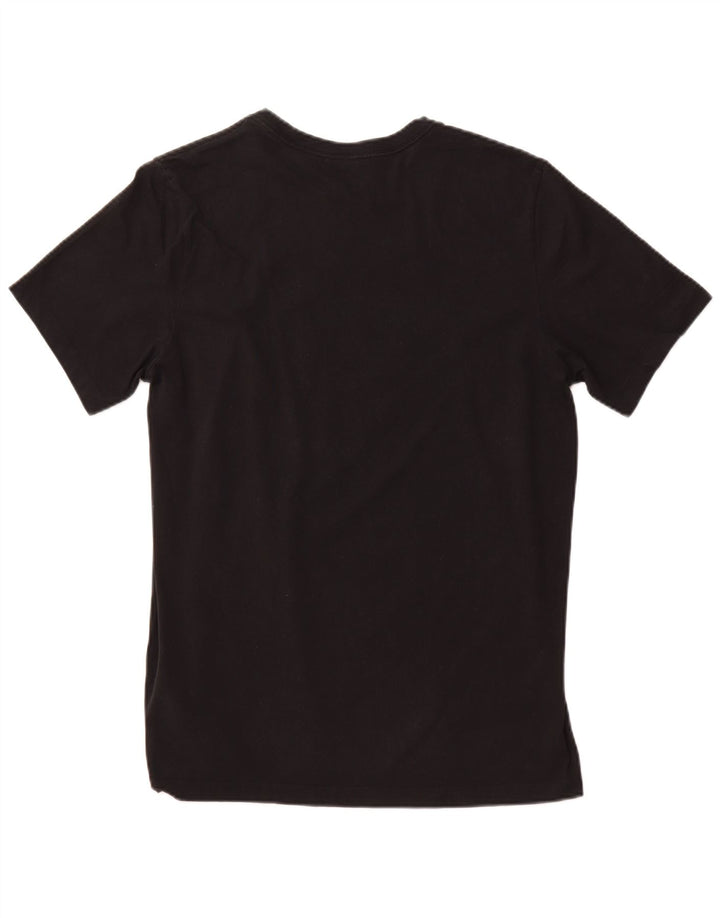 NIKE Mens Graphic T-Shirt Top Large Black Cotton
