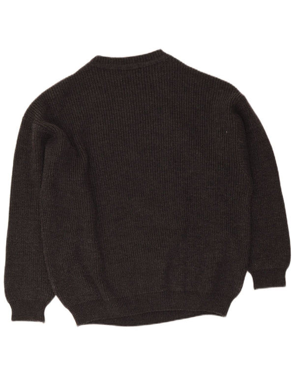 Montezemolo Mens Crew Neck Jumper Sweater Large Grey Classic