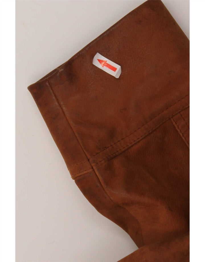 Vintage Mens Leather Jacket UK 38 Medium Brown