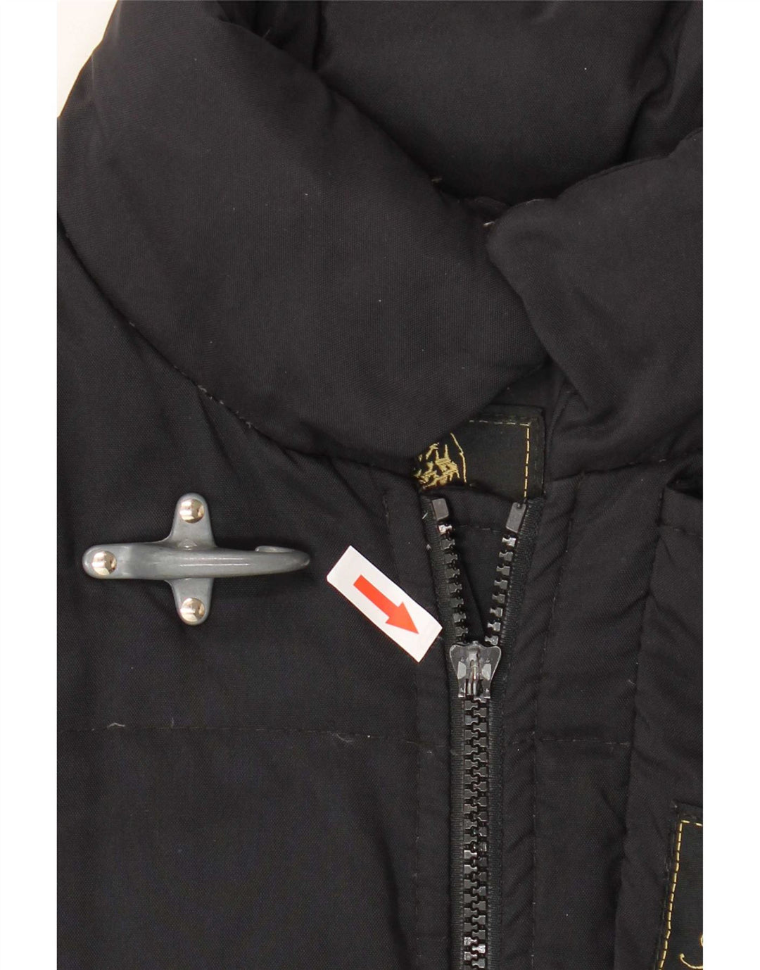 Fay Damen Wattierte Jacke UK 16 Large Schwarz