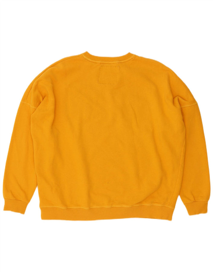 Superdry Damen-Sweatshirt mit Grafik-Übergröße, Größe UK 12, Mittelgelb