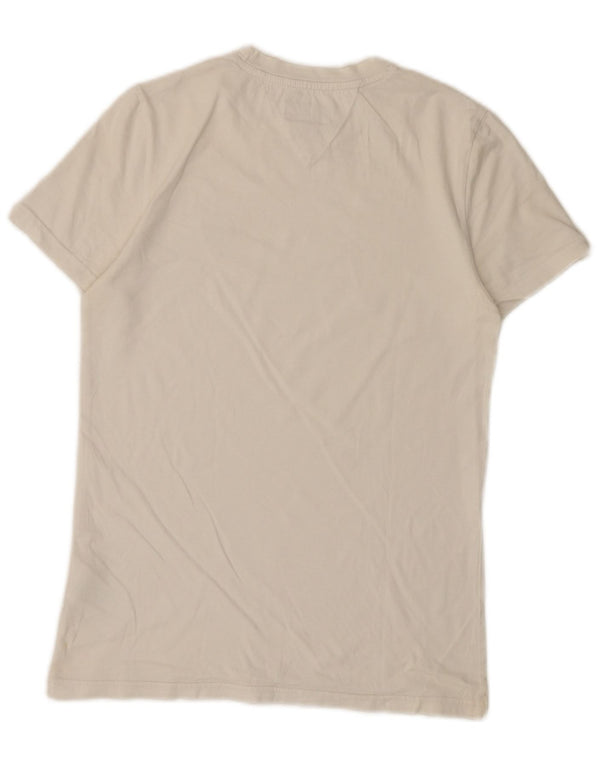Tommy Hilfiger Mens T-Shirt Top Small White Cotton