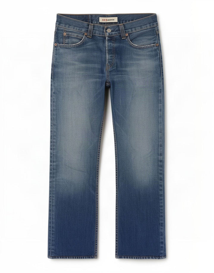 Levi's Mens 512 Bootcut Jeans W31 L28 Blue Cotton