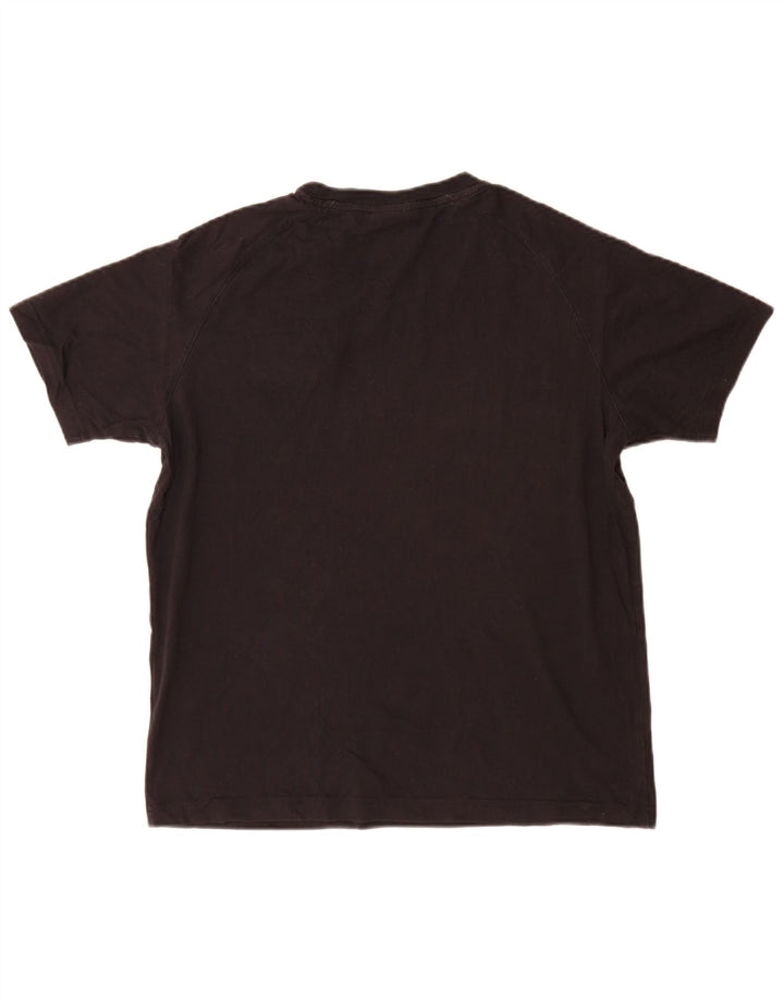 Champion Mens Graphic T-Shirt Top Small Black Cotton