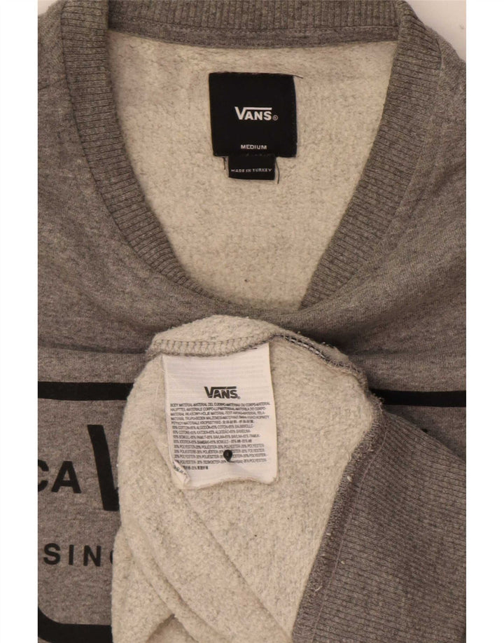 Ανδρικό γραφικό φούτερ Vans Jumper Μεσαίο γκρι βαμβακερό