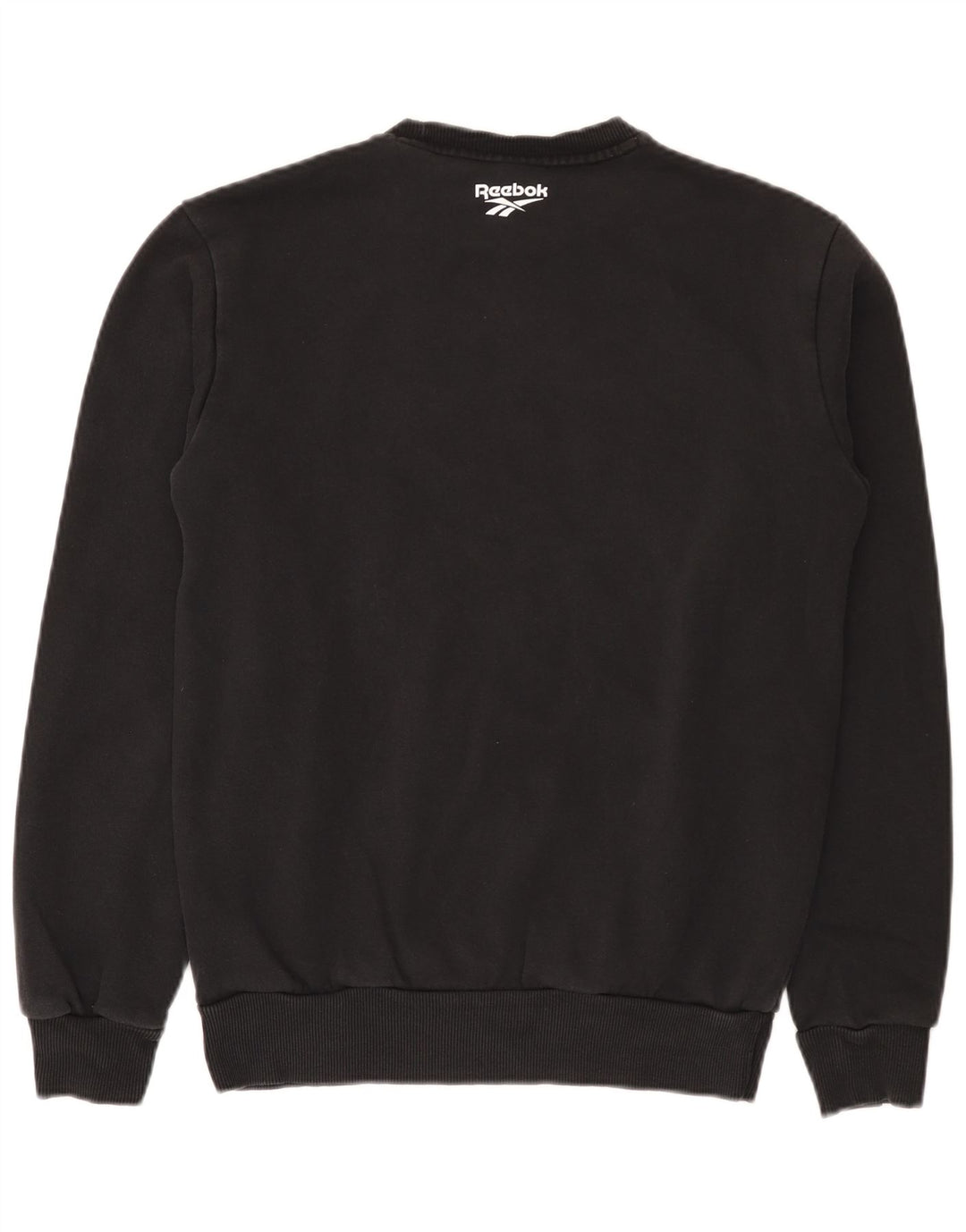 Reebok Herren Graphic Sweatshirt Pullover Small Schwarz Baumwolle