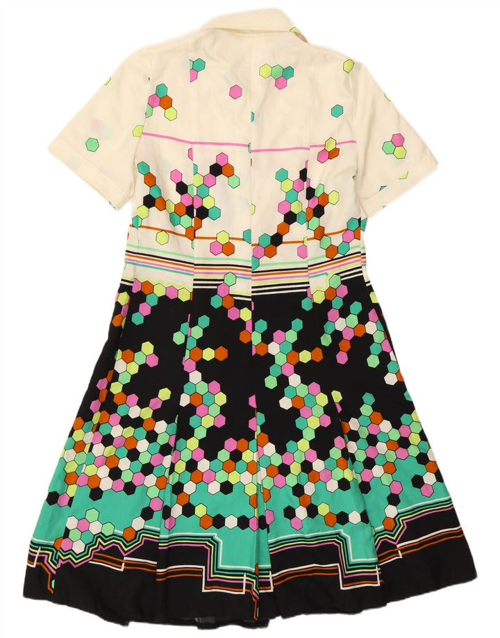 Roslein Dame A-Line Kjole UK 12 Medium Flerfarvet Geometrisk