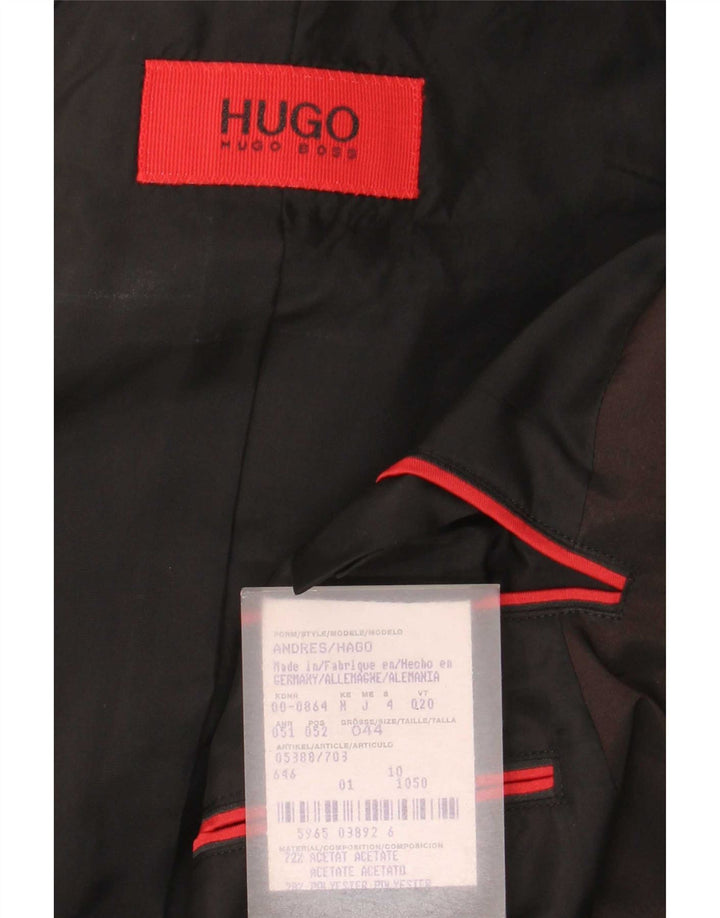 Giacca blazer da uomo Hugo Boss EU 44 XS marrone acetato