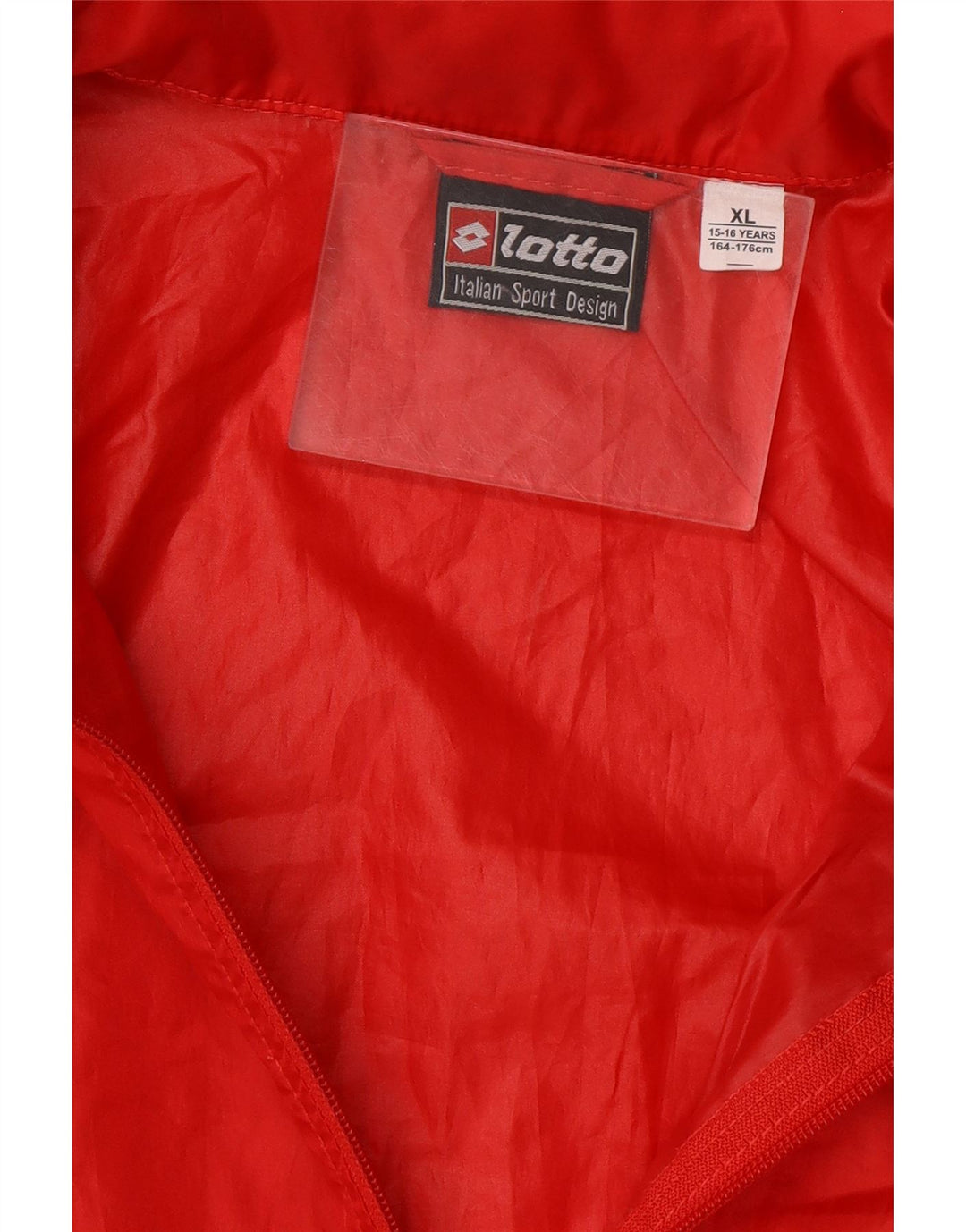 LOTTO Boys Graphic Raincoat 15-16 Years XL Red Polyester Vintage Lotto and Second-Hand Lotto from Messina Hembry 