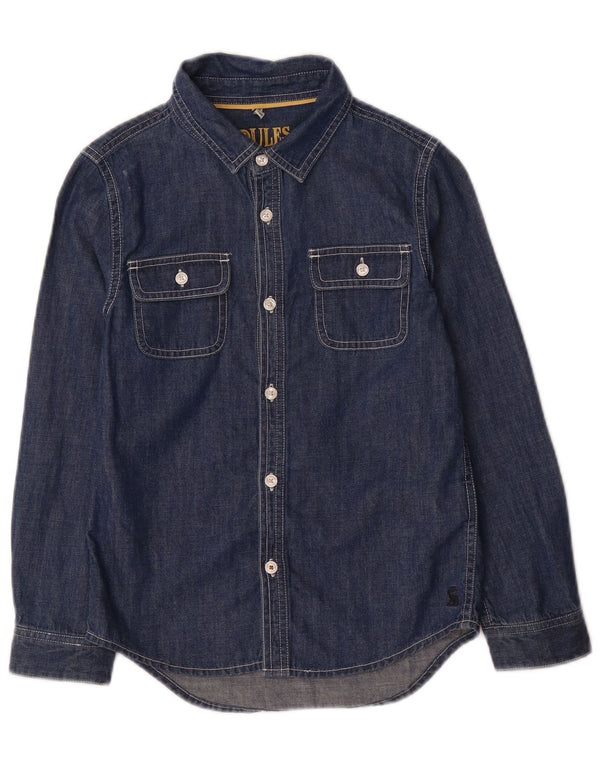 Chemise en Jean Joules Garçon 7-8 ans Bleu Marine Coton