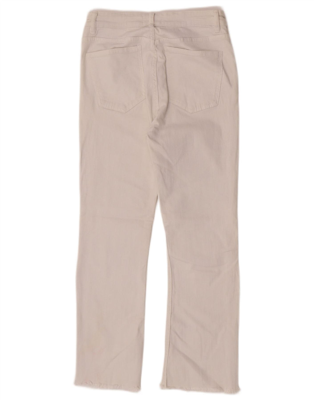 Zara Womens Crop Straight Jeans EU 38 Small W28 L26 White