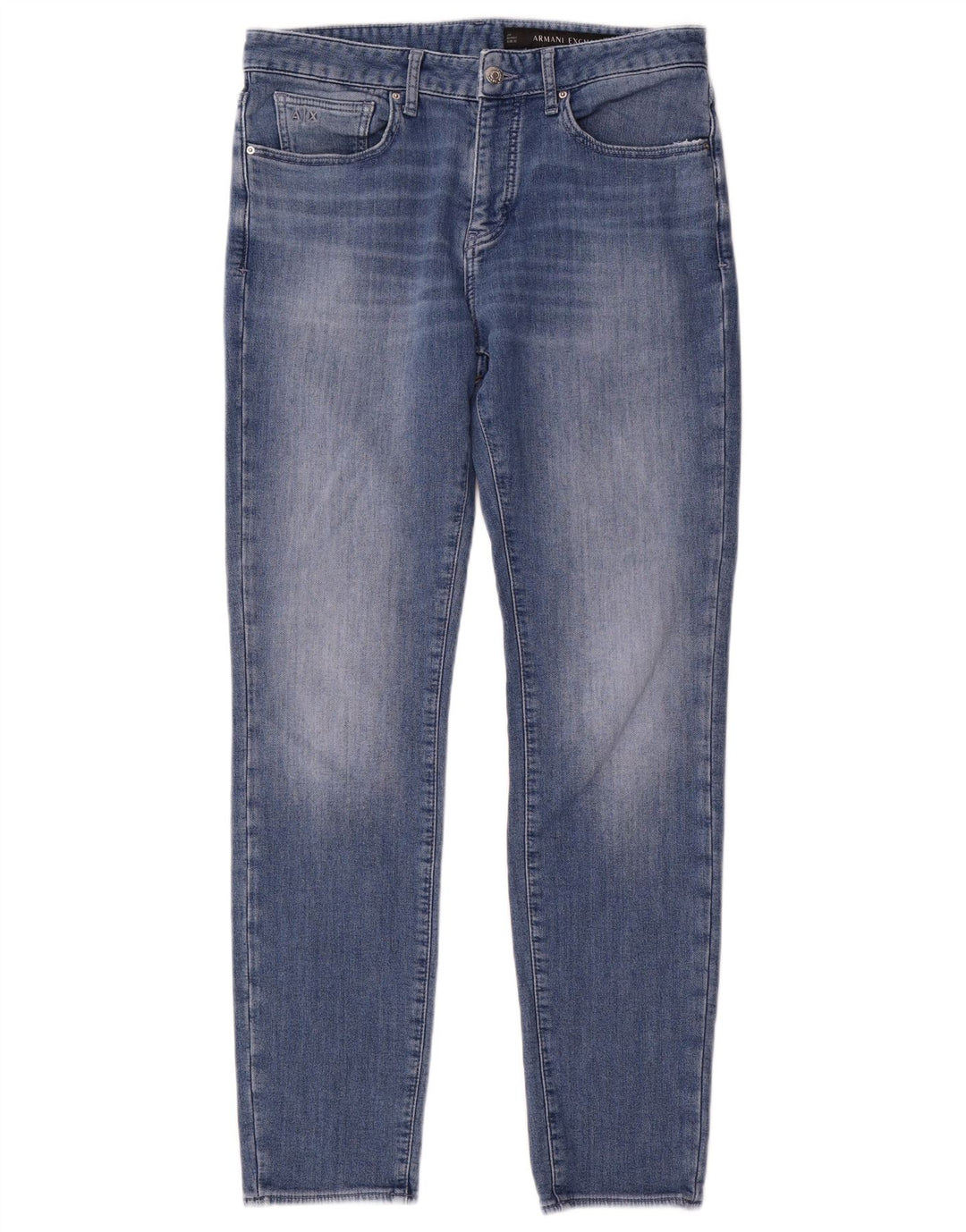 Armani Exchange Womens Slim Jeans W32 L32 Blue Cotton