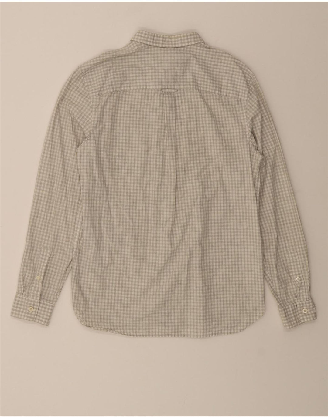 LYLE & SCOTT Mens Shirt Medium Grey Check Cotton Vintage Lyle & Scott and Second-Hand Lyle & Scott from Messina Hembry 