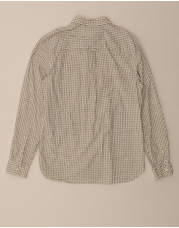 LYLE & SCOTT Mens Shirt Medium Grey Check Cotton Vintage Lyle & Scott and Second-Hand Lyle & Scott from Messina Hembry 