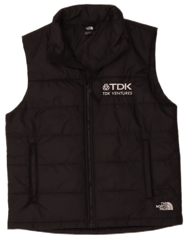 The North Face Mens Graphic Padded Gilet UK 40 Large Black Polyester