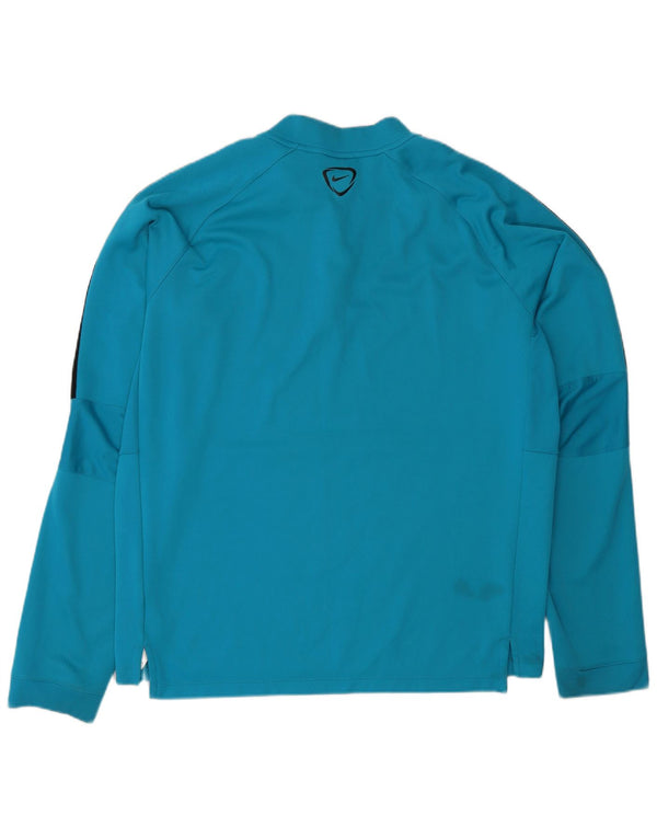 Nike Dri Fit - Chándal con cremallera y cuello para hombre, talla XL, color azul