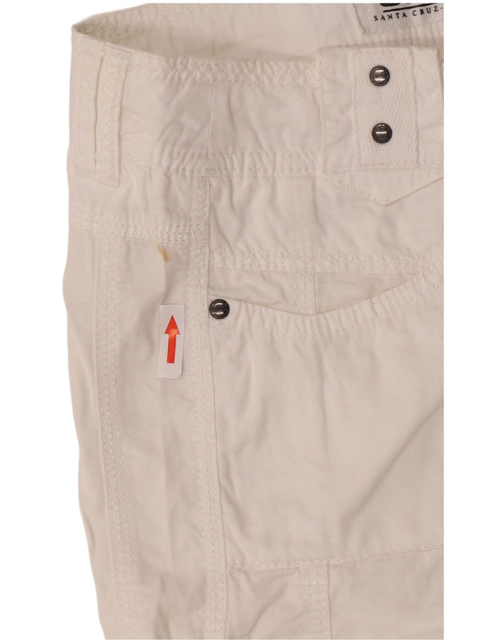 O'Neill Womens Casual Shorts W29 Small White Cotton