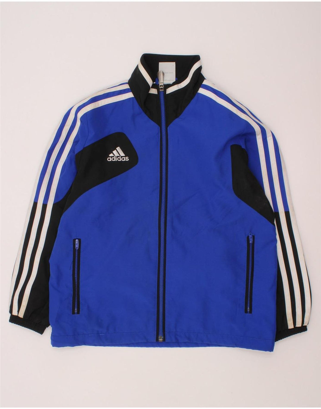 Jachetă de trening pentru băieți ADIDAS 7-8 ani, albastru, poliester
