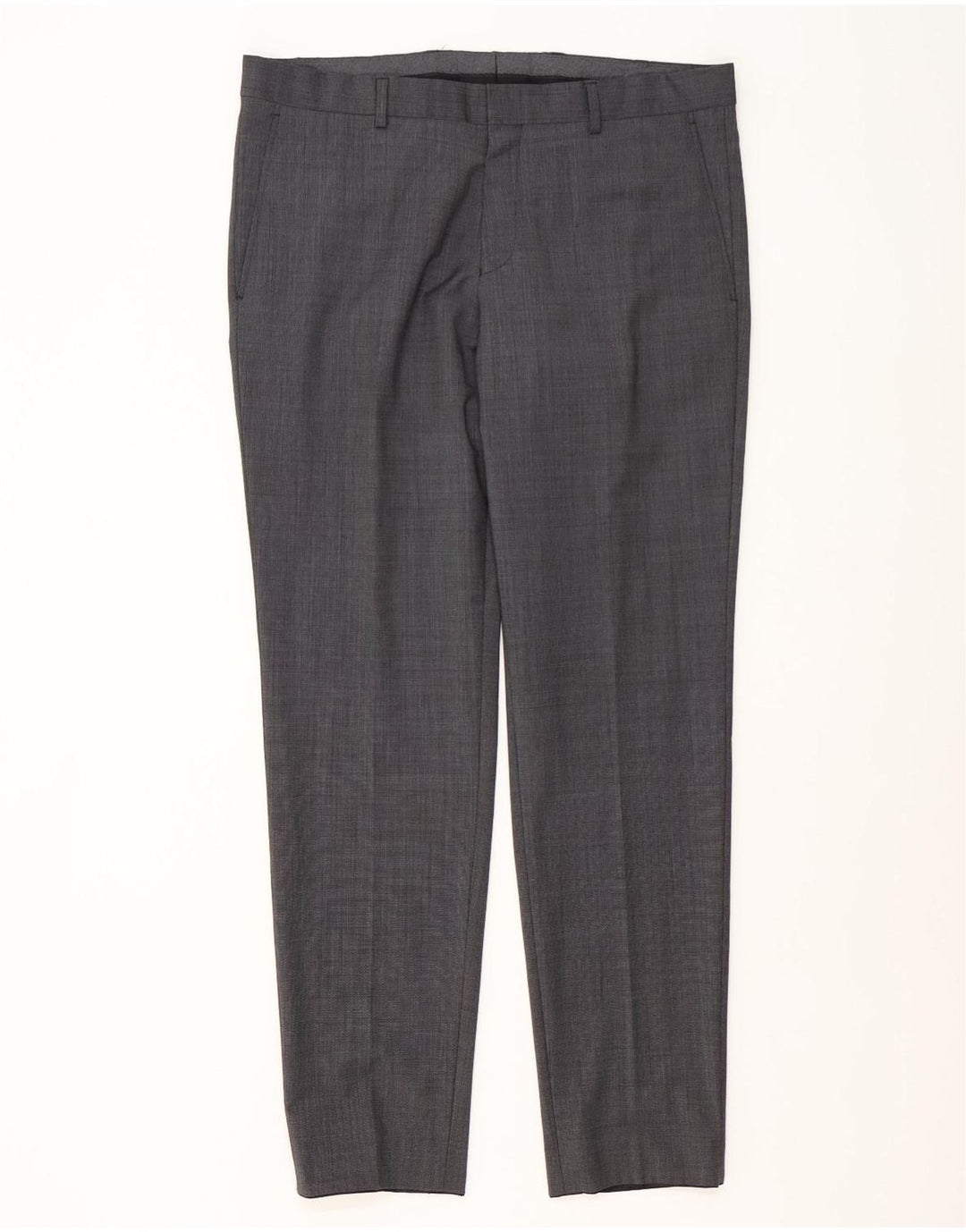 S.Oliver Herren-Anzug mit 2 Knöpfen, UK 46, 3XL, W38, L32, Grau, Polyester