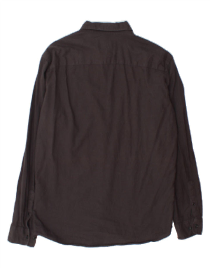 JACK & JONES Mens Slim Shirt Large Grey Cotton Vintage Jack & Jones and Second-Hand Jack & Jones from Messina Hembry 